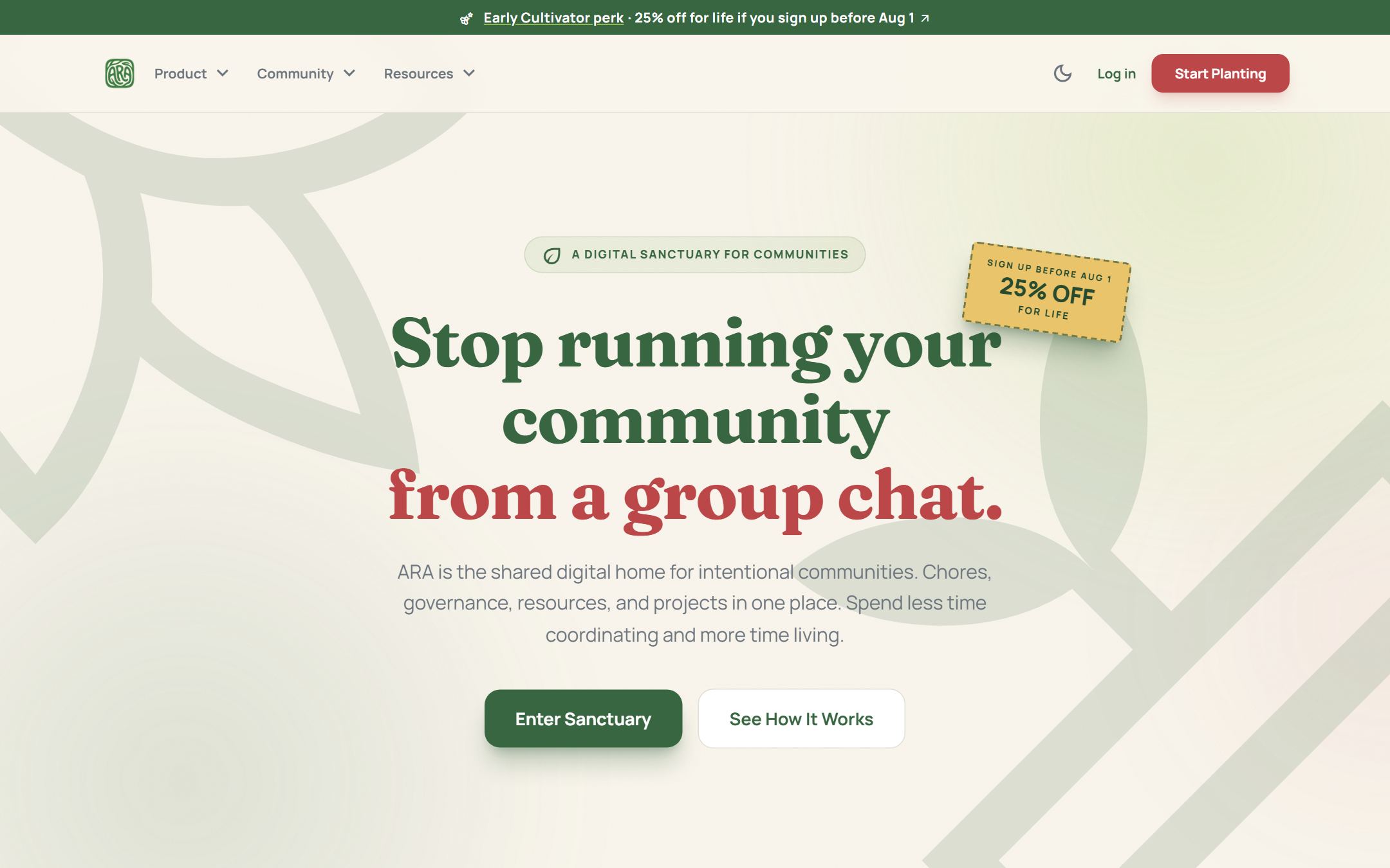 ARA — website preview