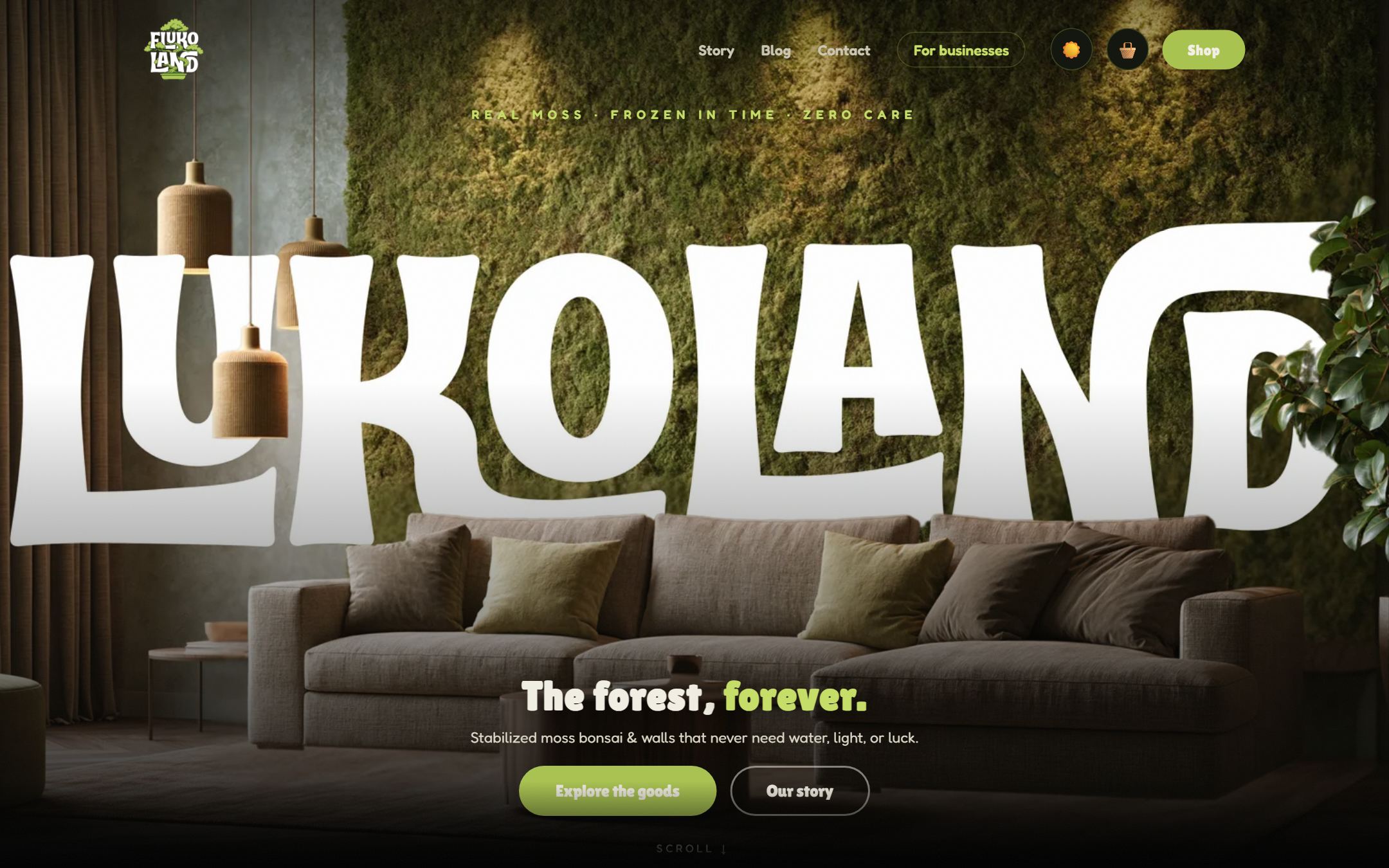 Flukoland — website preview